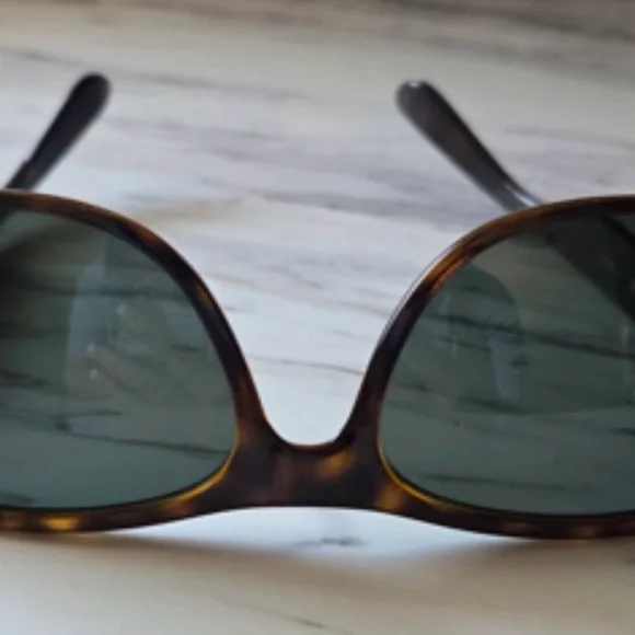 Ray-Ban POLARIZED RB 2132 New Wayfarer 58/18 Dark Tortoise Sunglasses ~Rare Size - Picture 3 of 11